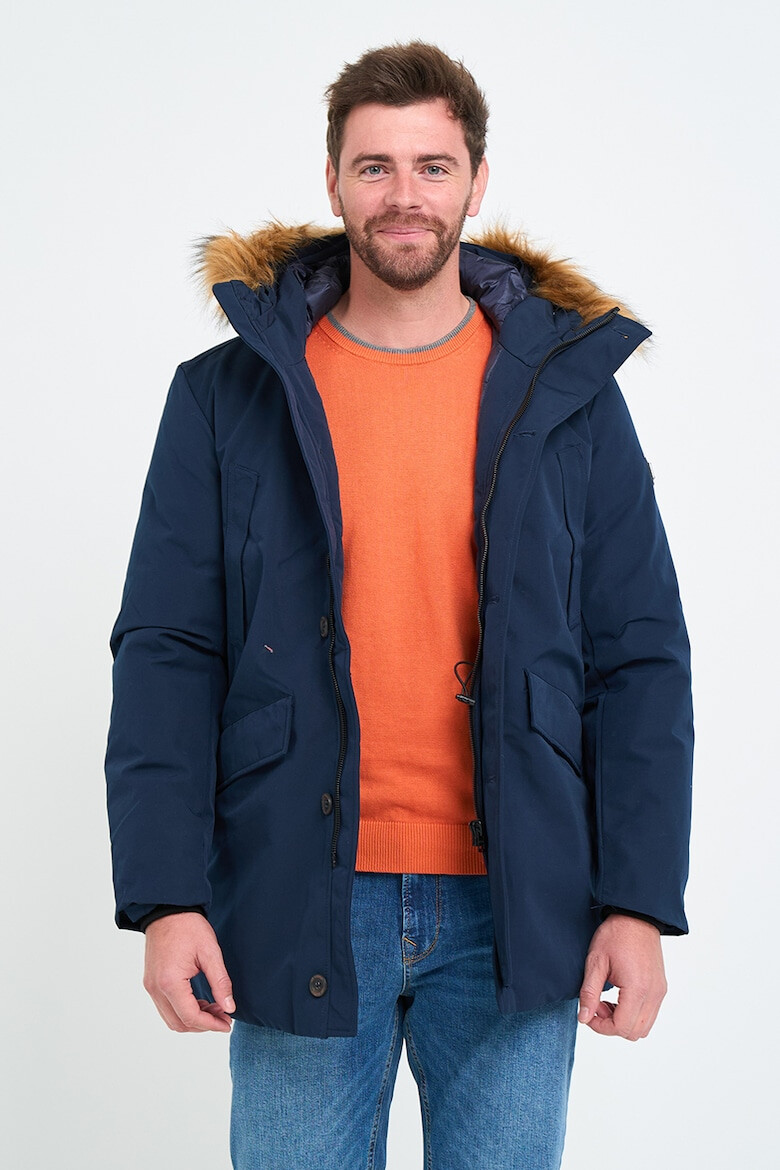 Lee Cooper Зимно яке с еко пух - Тъмносин - Pepit.bg