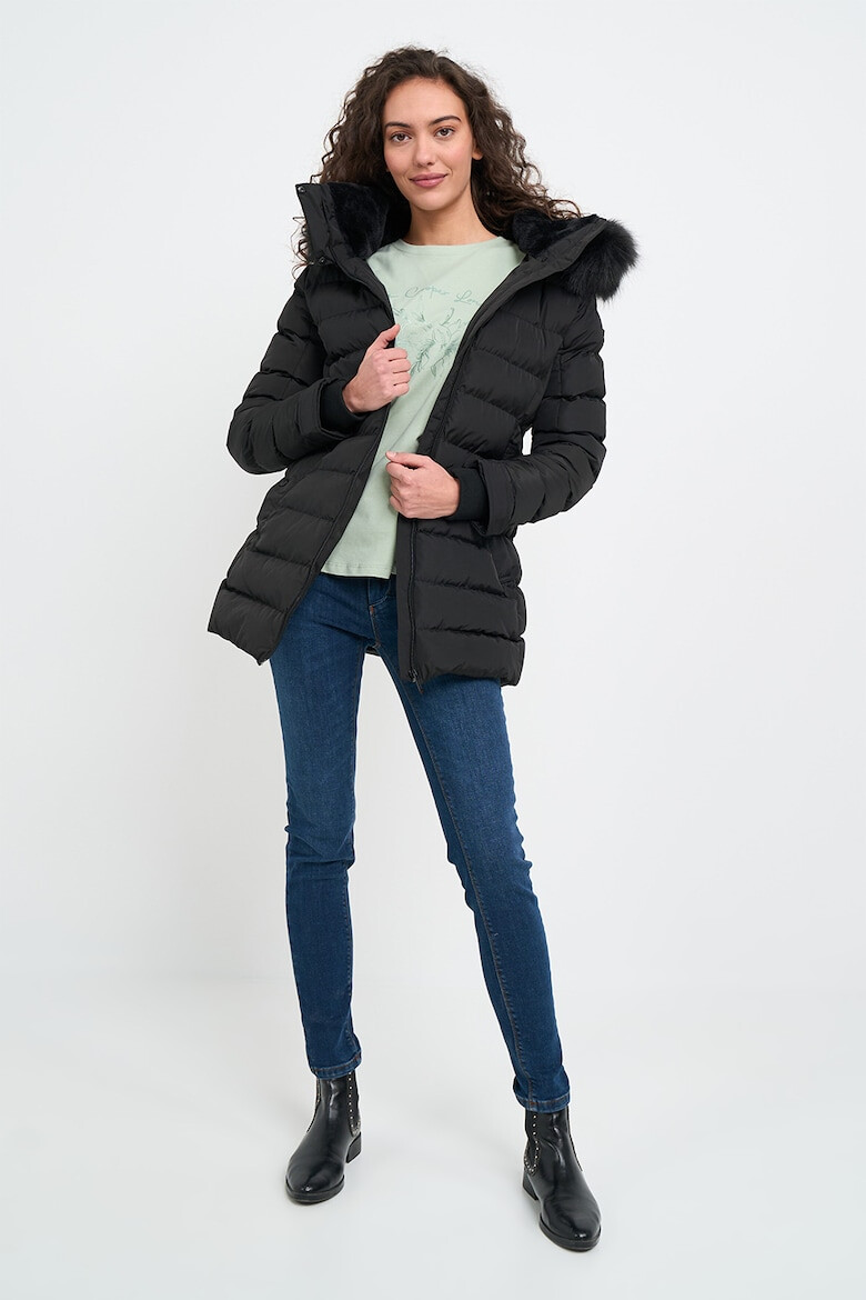 Lee Cooper Зимно яке с качулка - Черен - Pepit.bg