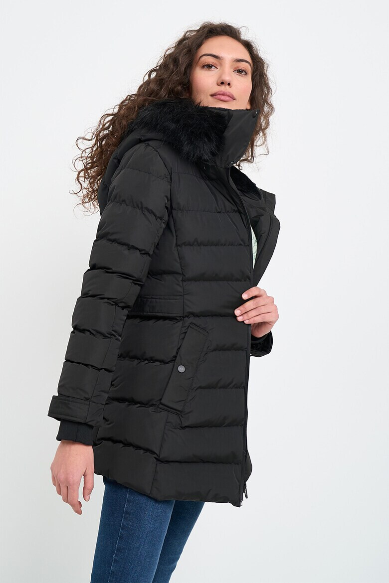 Lee Cooper Зимно яке с качулка - Черен - Pepit.bg