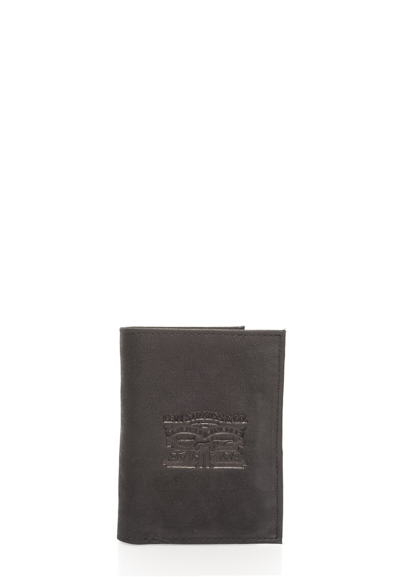 Levi's Black Nubuck Leather Wallet - Pepit.bg
