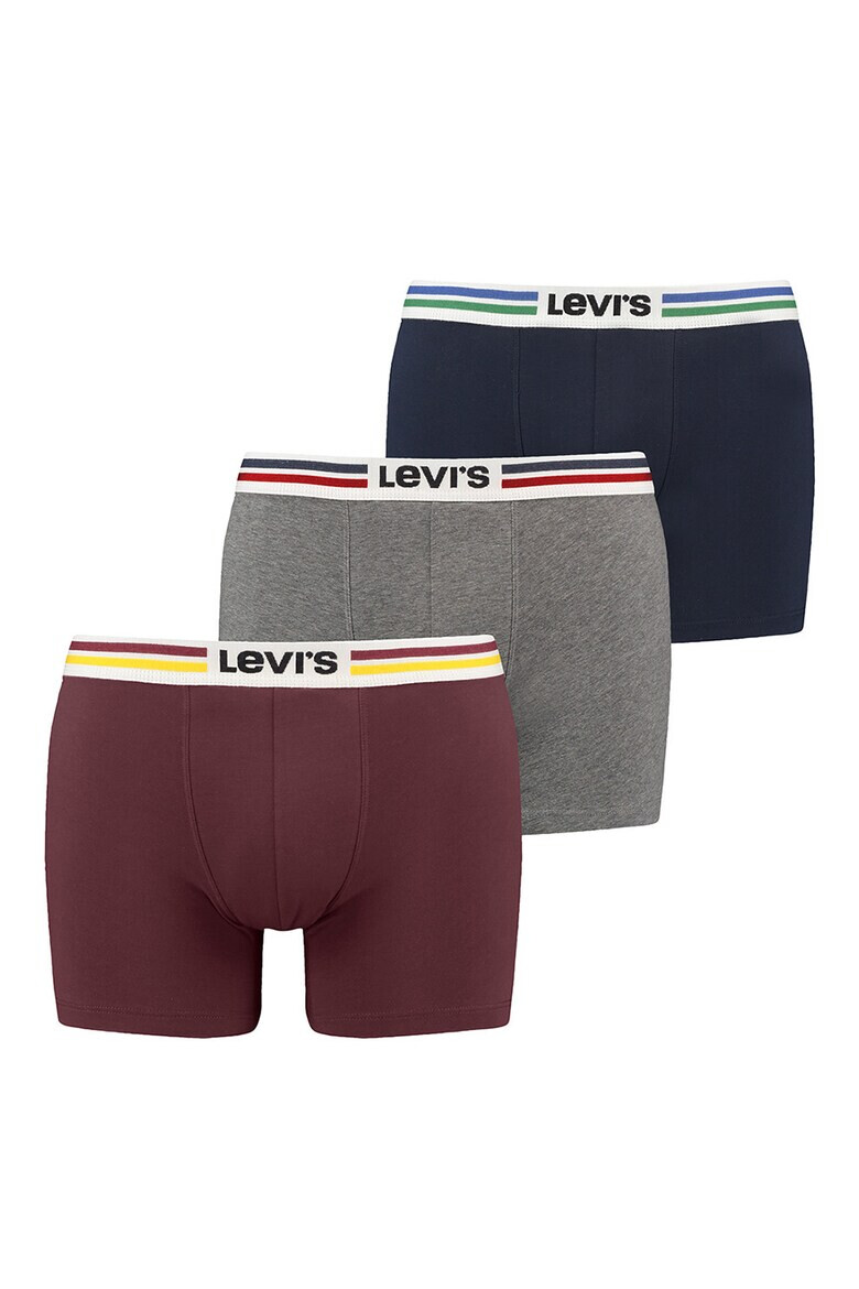 Levi's Боксерки с еластична талия с лого 3 чифта - Pepit.bg