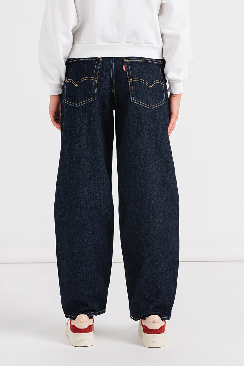 Levis Дънки с лен с широк крачол - Тъмносин - Pepit.bg