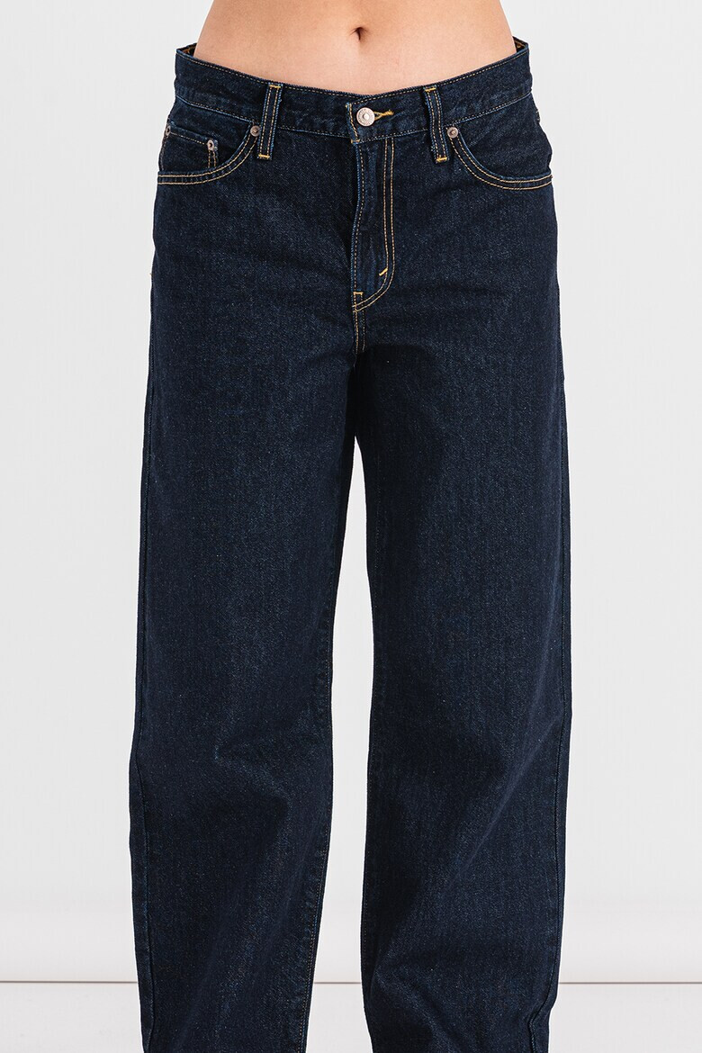 Levis Дънки с лен с широк крачол - Тъмносин - Pepit.bg