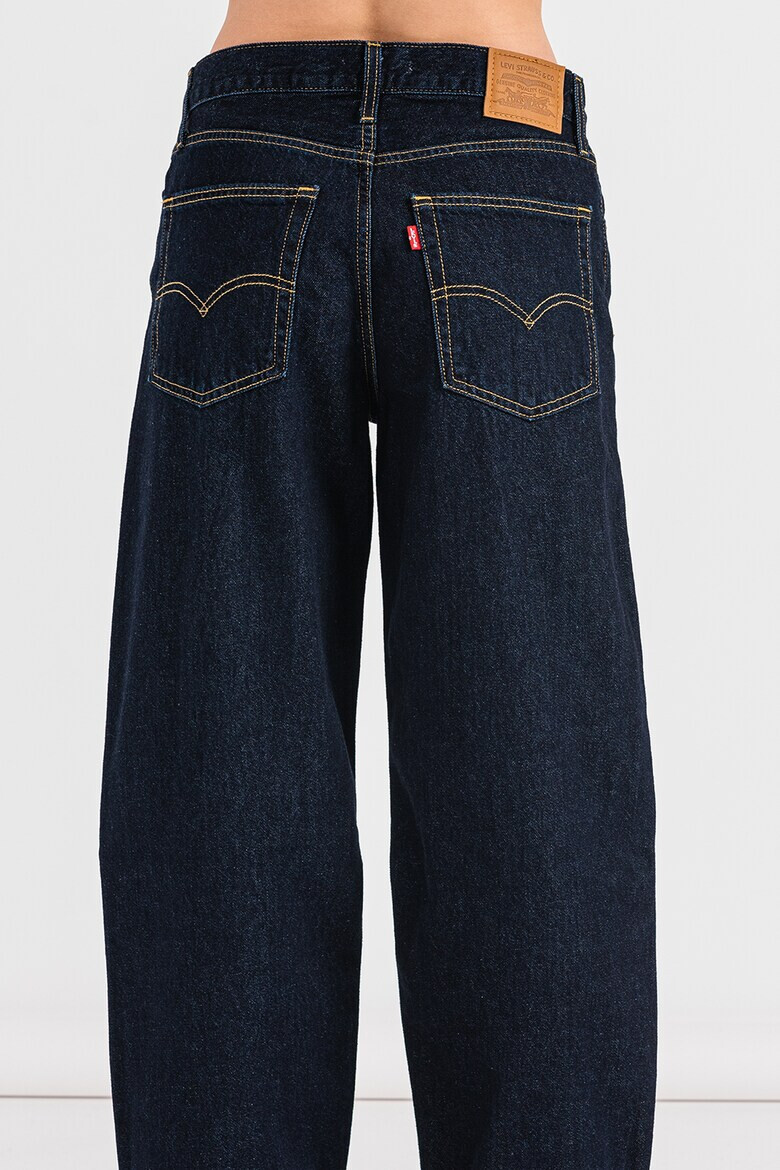 Levis Дънки с лен с широк крачол - Тъмносин - Pepit.bg