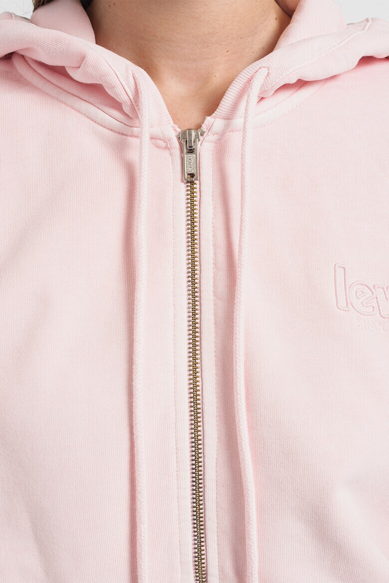 Levi's Худи с цип и бродирано лого - Pepit.bg