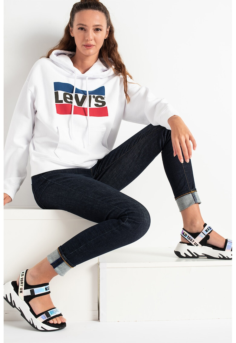 Levi's Худи с джоб кенгуру и лого - Pepit.bg
