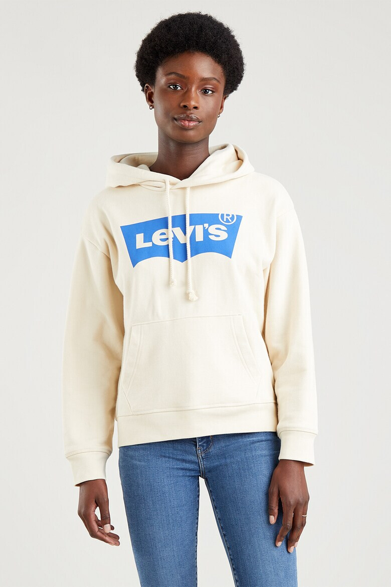 Levi's Худи с джоб кенгуру и лого - Pepit.bg