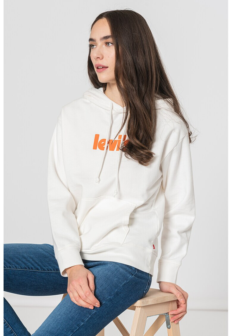 Levi's Худи с джоб кенгуру и лого - Pepit.bg