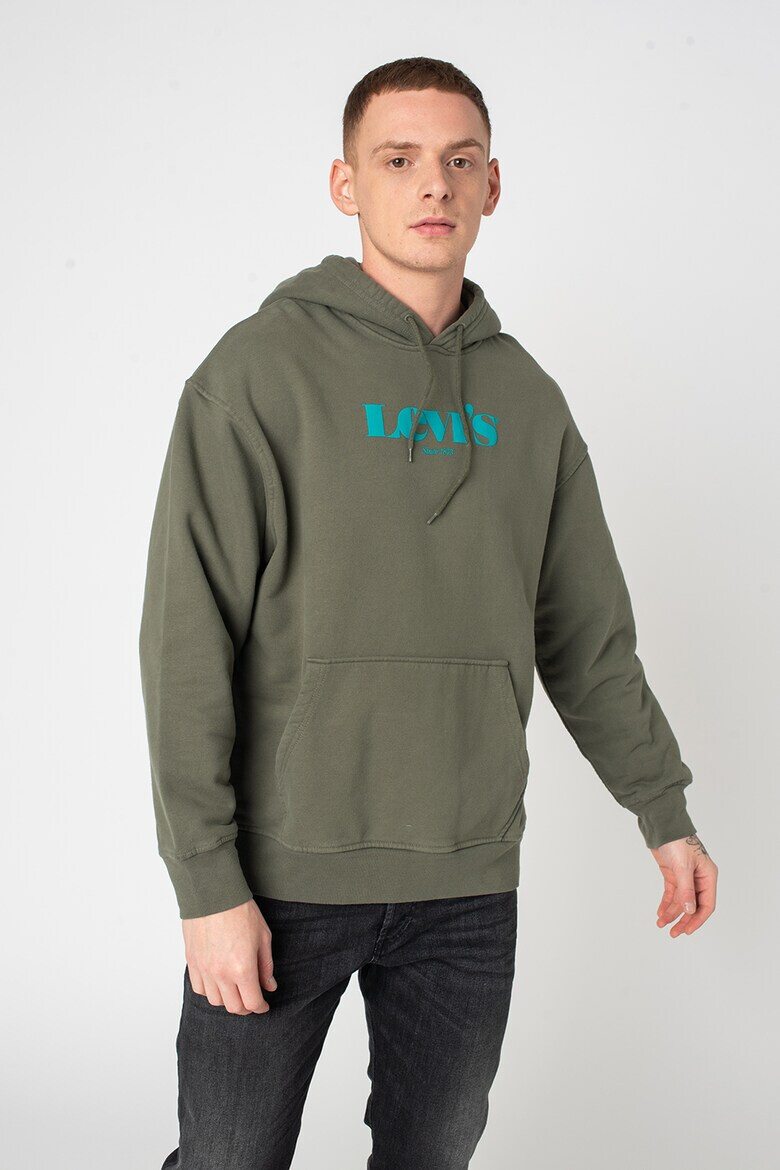 Levi's Худи с джоб кенгуру и лого - Pepit.bg