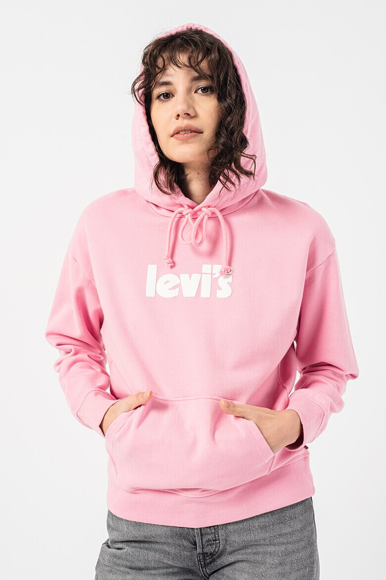 Levi's Худи с джоб кенгуру и лого - Pepit.bg