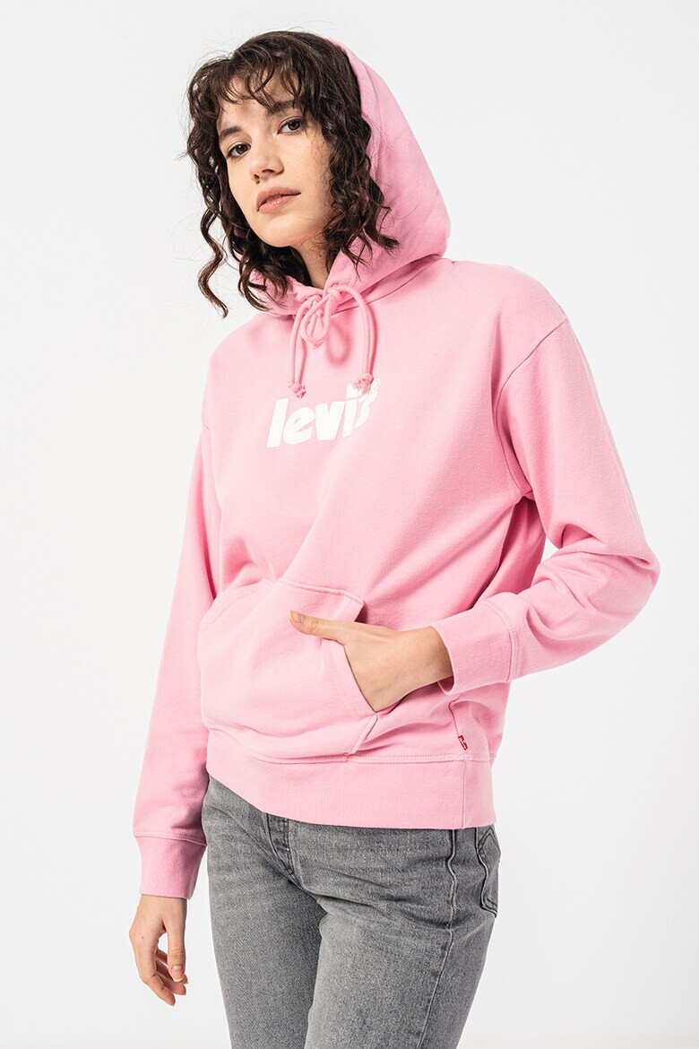 Levi's Худи с джоб кенгуру и лого - Pepit.bg