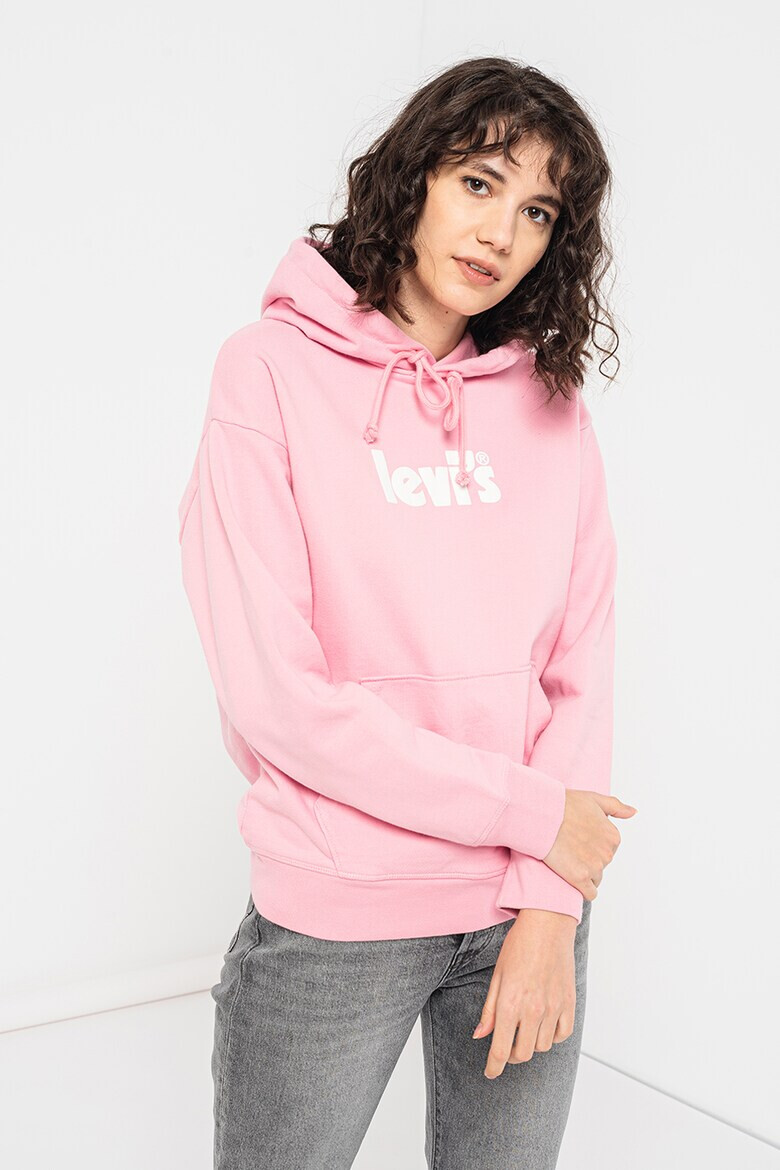 Levi's Худи с джоб кенгуру и лого - Pepit.bg