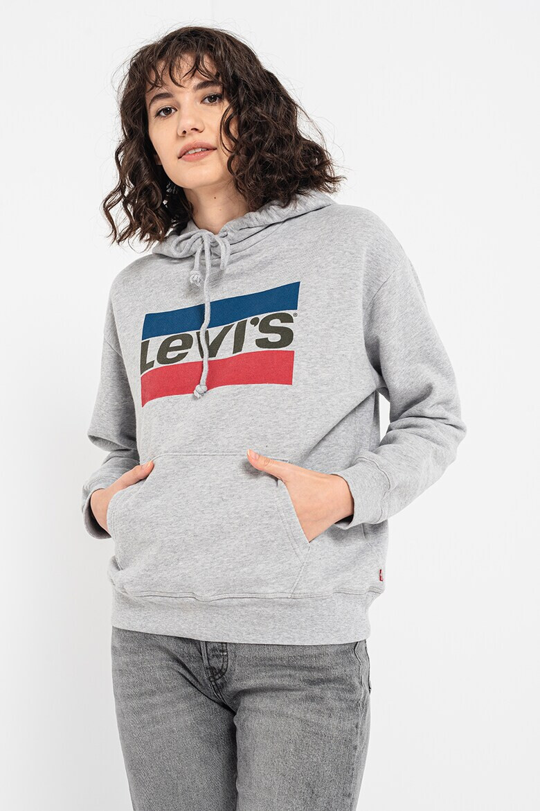 Levi's Худи с джоб кенгуру и лого - Pepit.bg