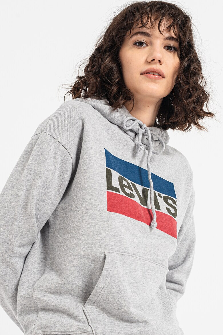 Levi's Худи с джоб кенгуру и лого - Pepit.bg