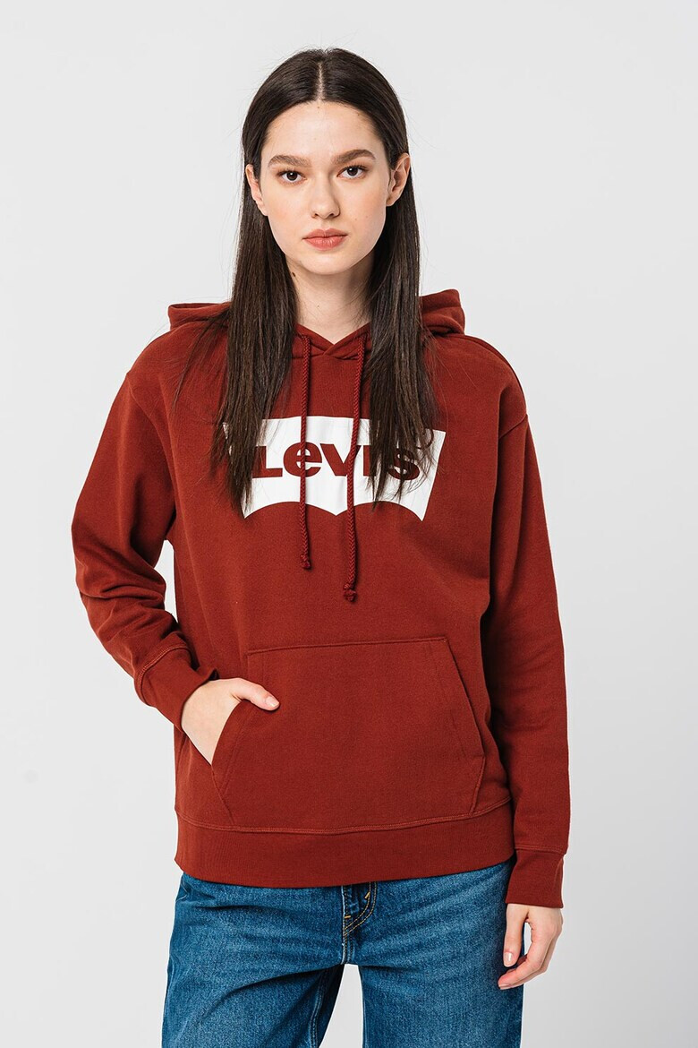 Levi's Худи с джоб кенгуру и лого - Pepit.bg