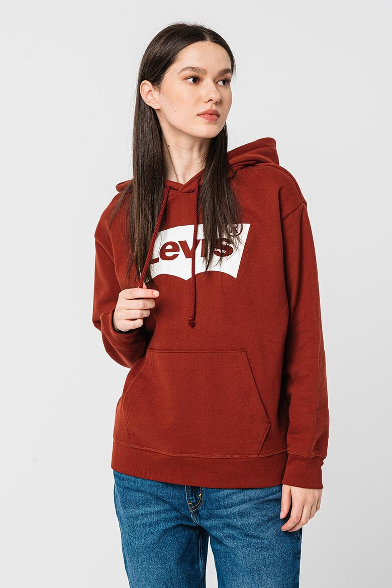 Levi's Худи с джоб кенгуру и лого - Pepit.bg