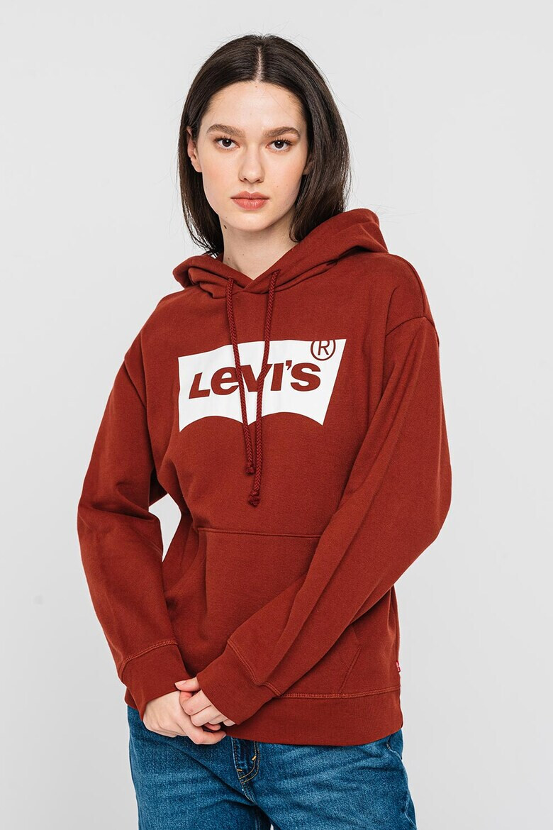 Levi's Худи с джоб кенгуру и лого - Pepit.bg
