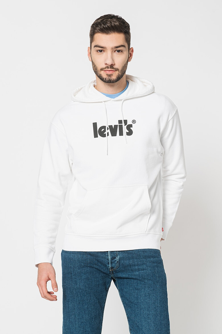 Levi's Худи с джоб кенгуру и лого - Pepit.bg