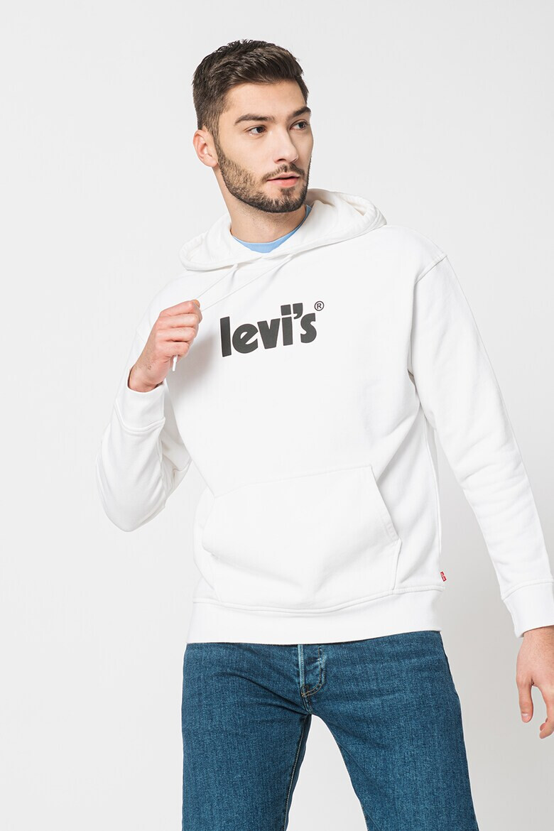 Levi's Худи с джоб кенгуру и лого - Pepit.bg