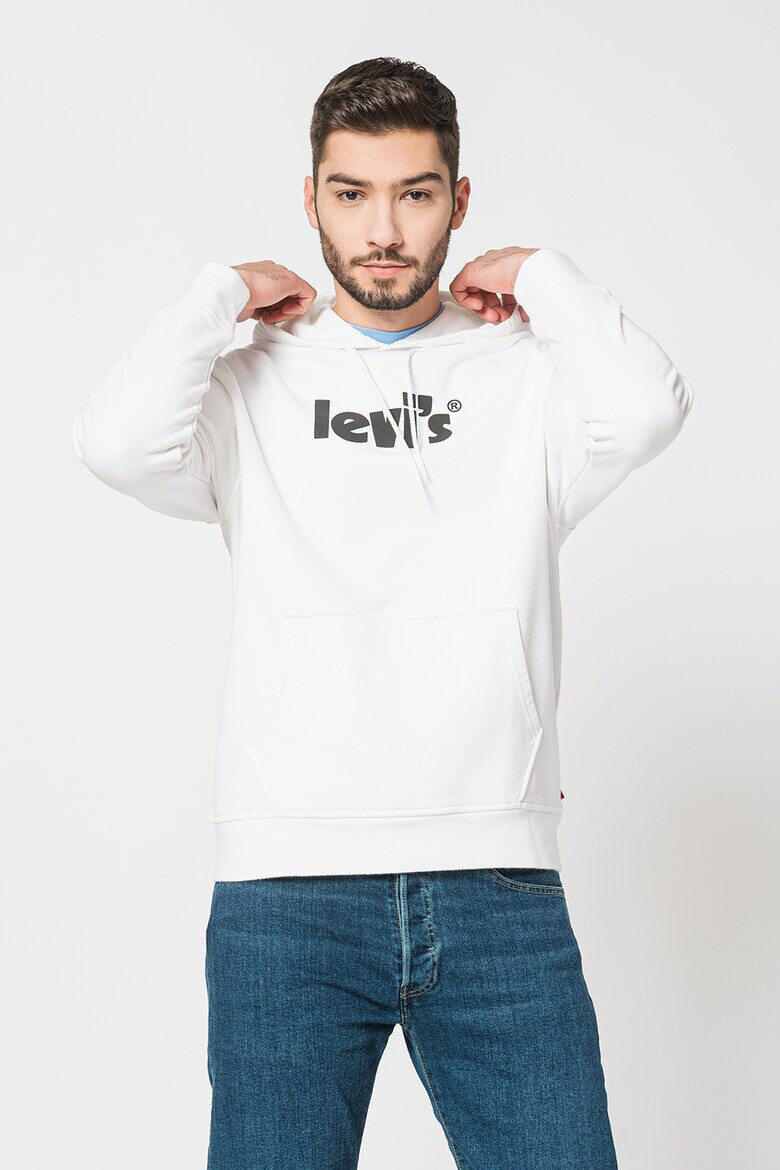 Levi's Худи с джоб кенгуру и лого - Pepit.bg