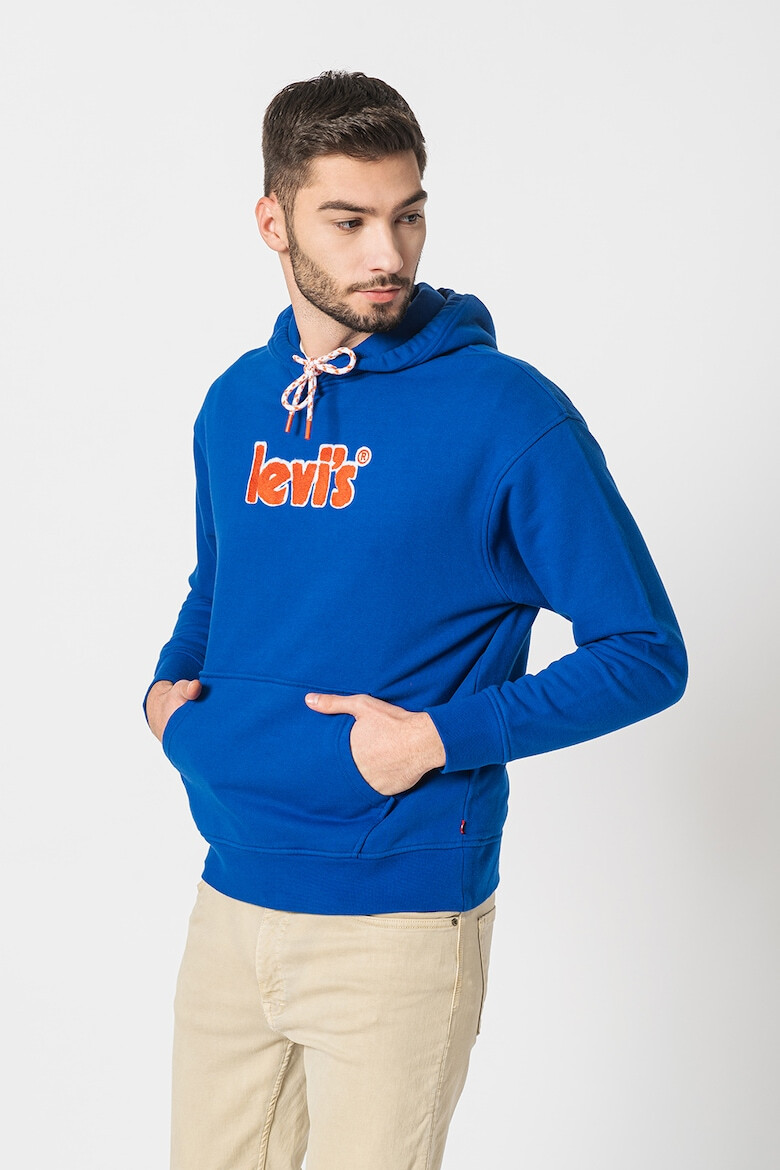 Levi's Худи с джоб кенгуру и лого - Pepit.bg