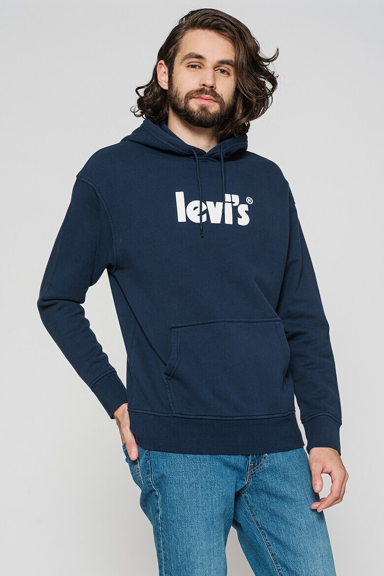 Levi's Худи с джоб кенгуру и лого - Pepit.bg