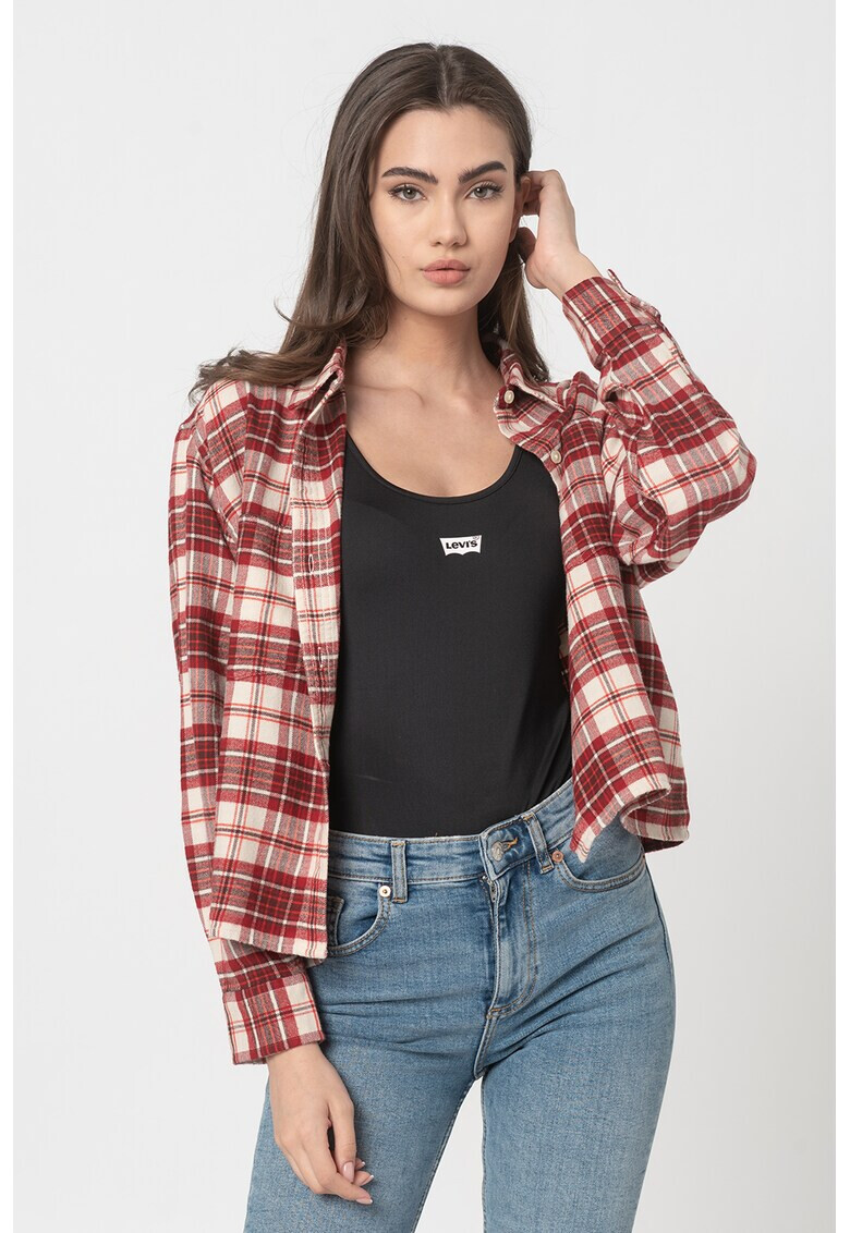 Levi's Карирана риза с остра яка - Pepit.bg