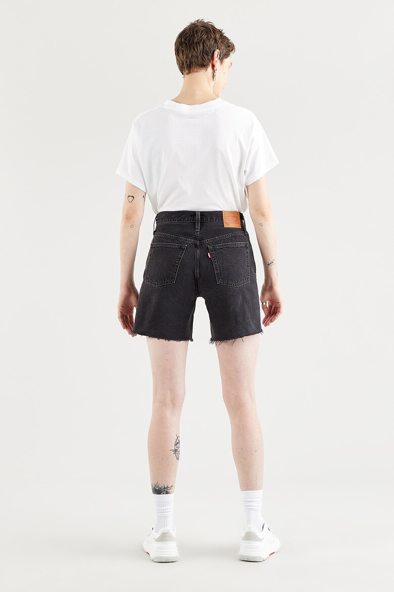 Levis Къси дънки 501® с висока талия - Избеляло черно - Pepit.bg