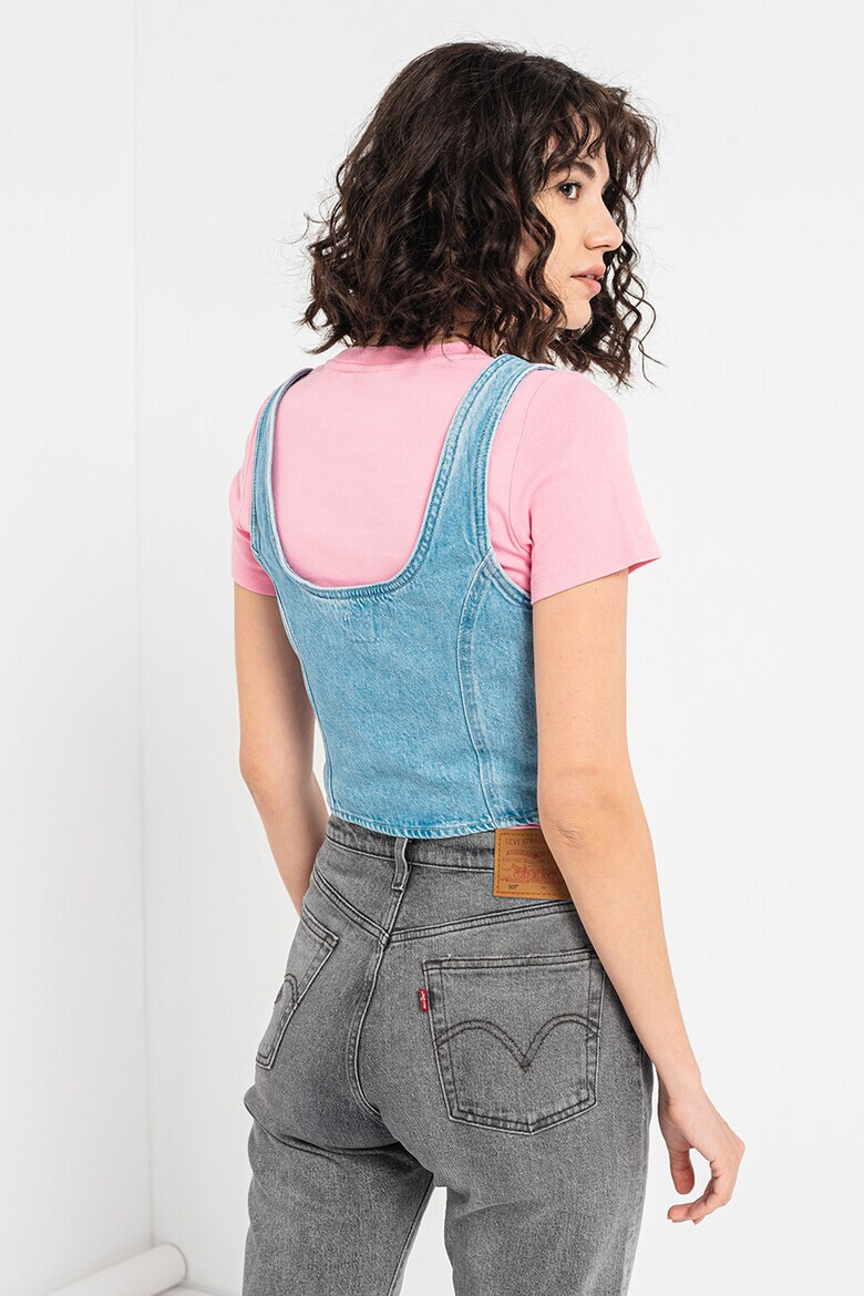Levi's Къс дънков топ Dani - Pepit.bg