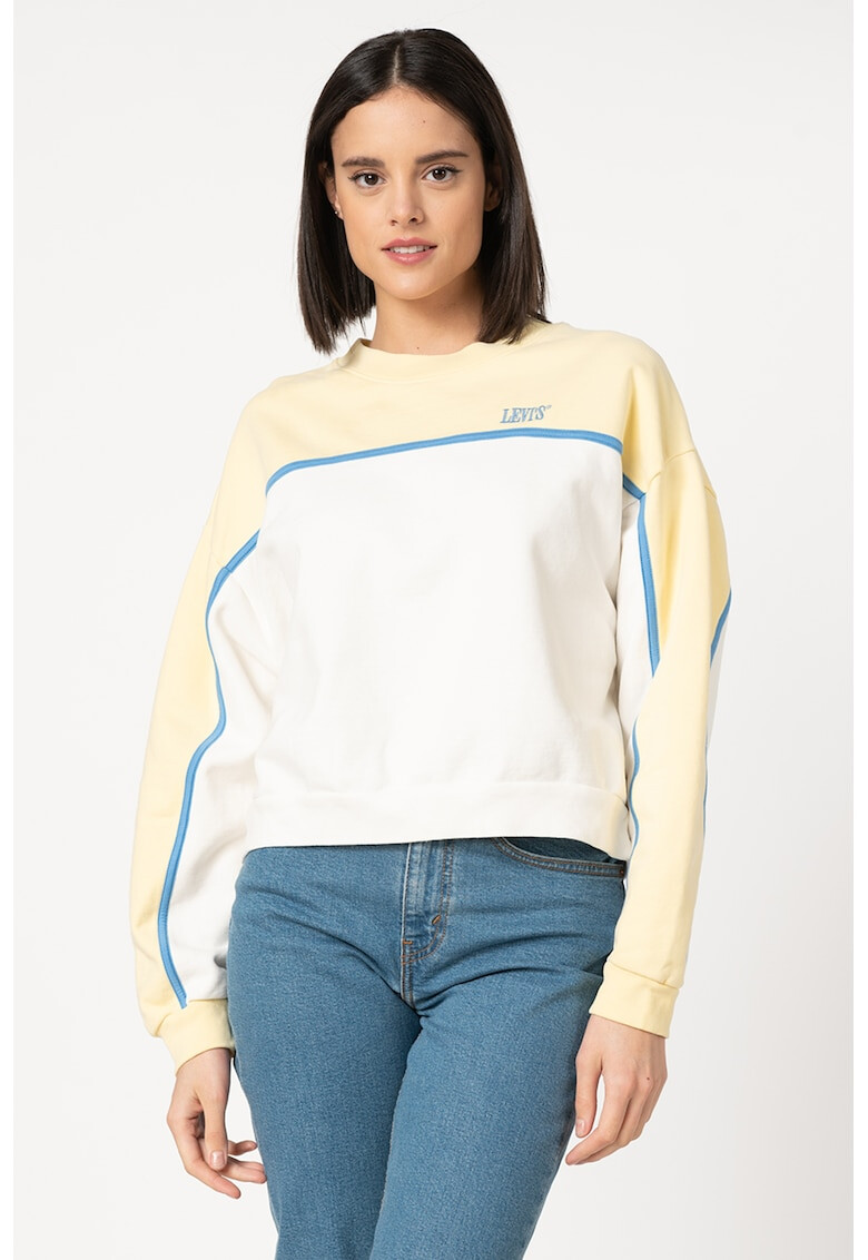 Levi's Къс суитшърт с бродирано лого - Pepit.bg