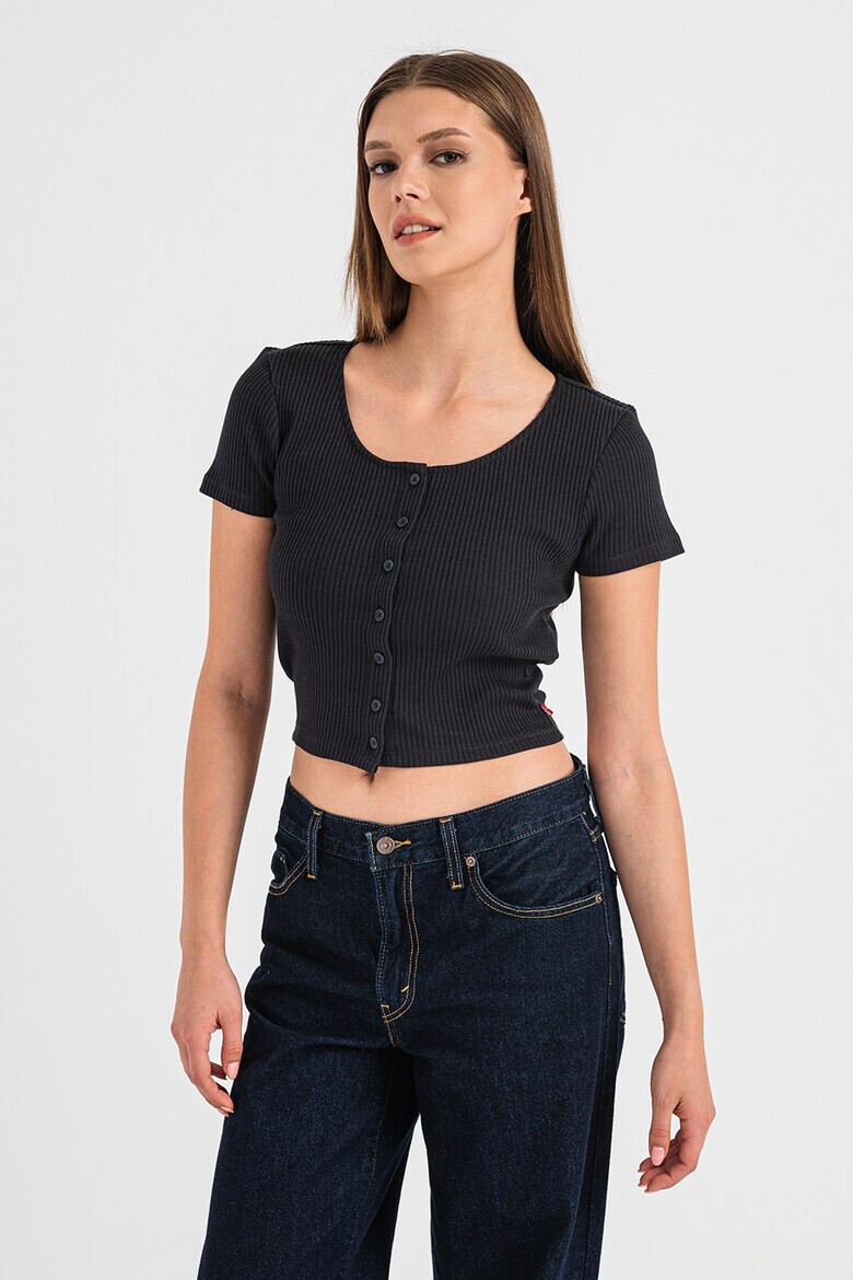 Levi's Къса тениска с копчета - Pepit.bg