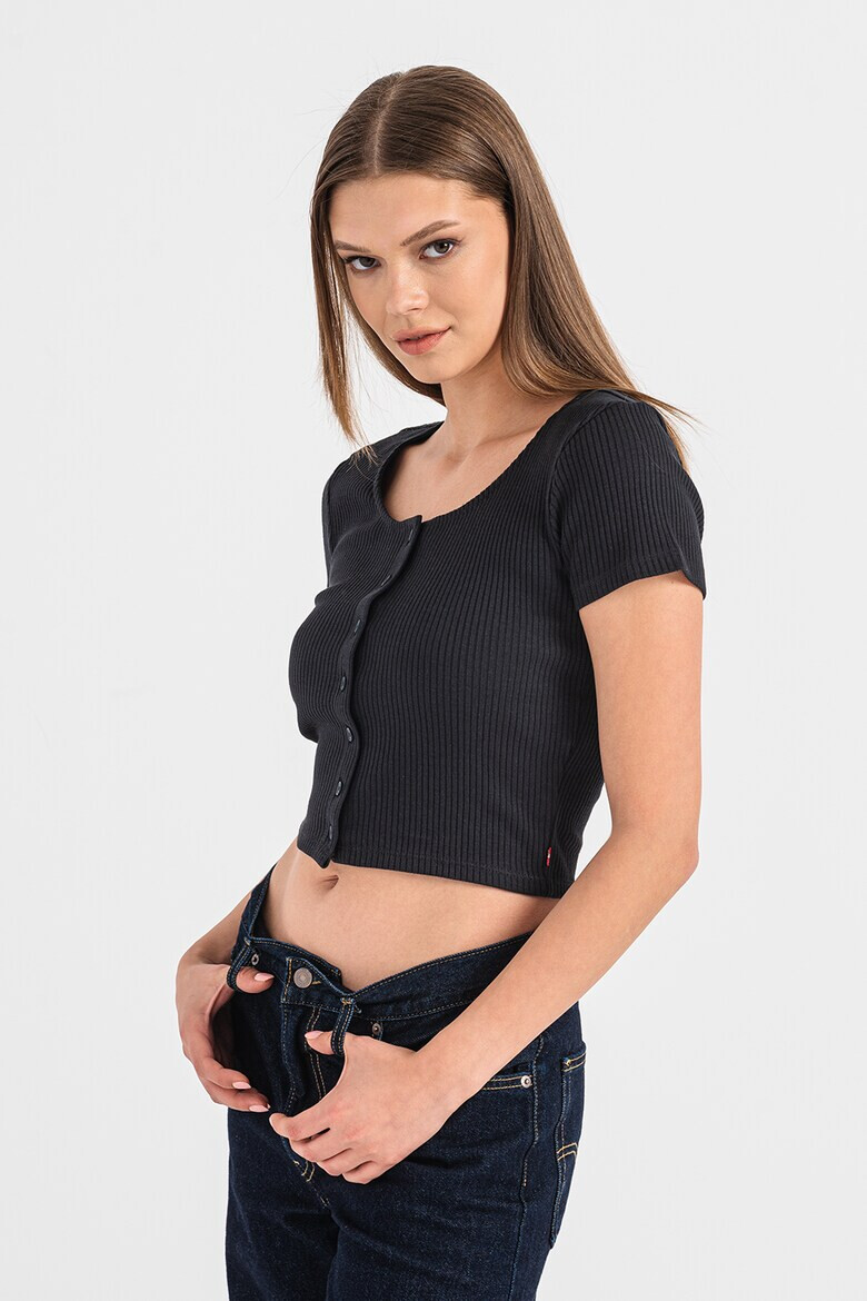 Levi's Къса тениска с копчета - Pepit.bg