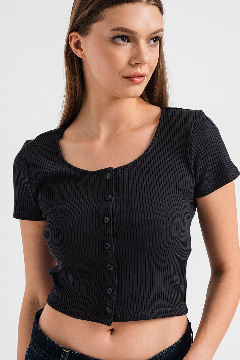 Levi's Къса тениска с копчета - Pepit.bg