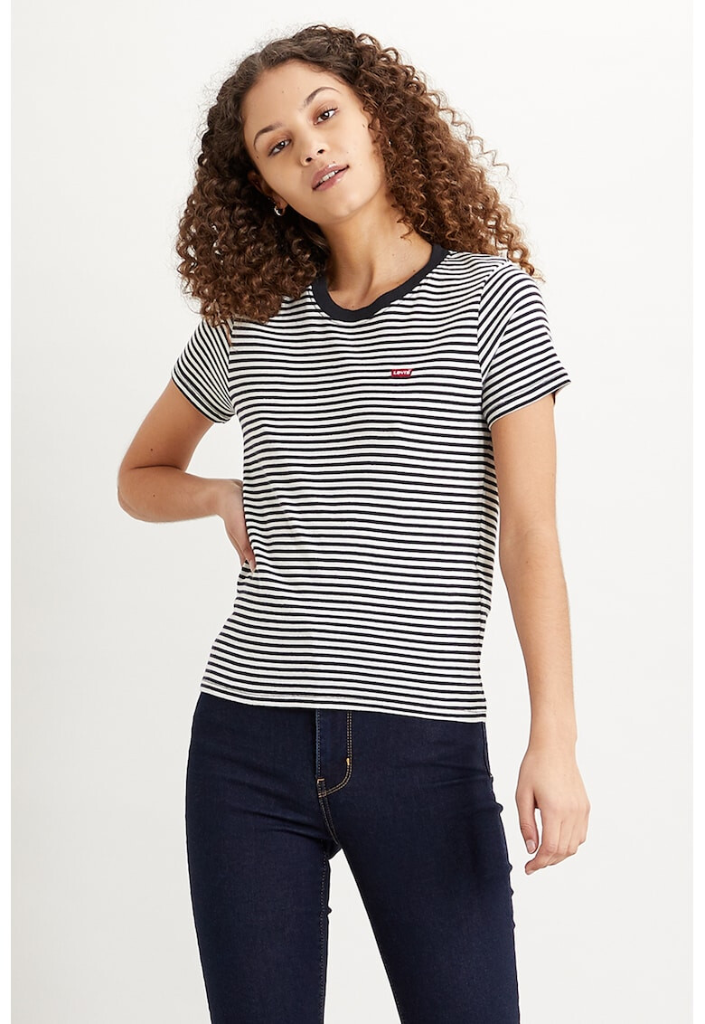 Levi's Памучна тениска на райе - Pepit.bg