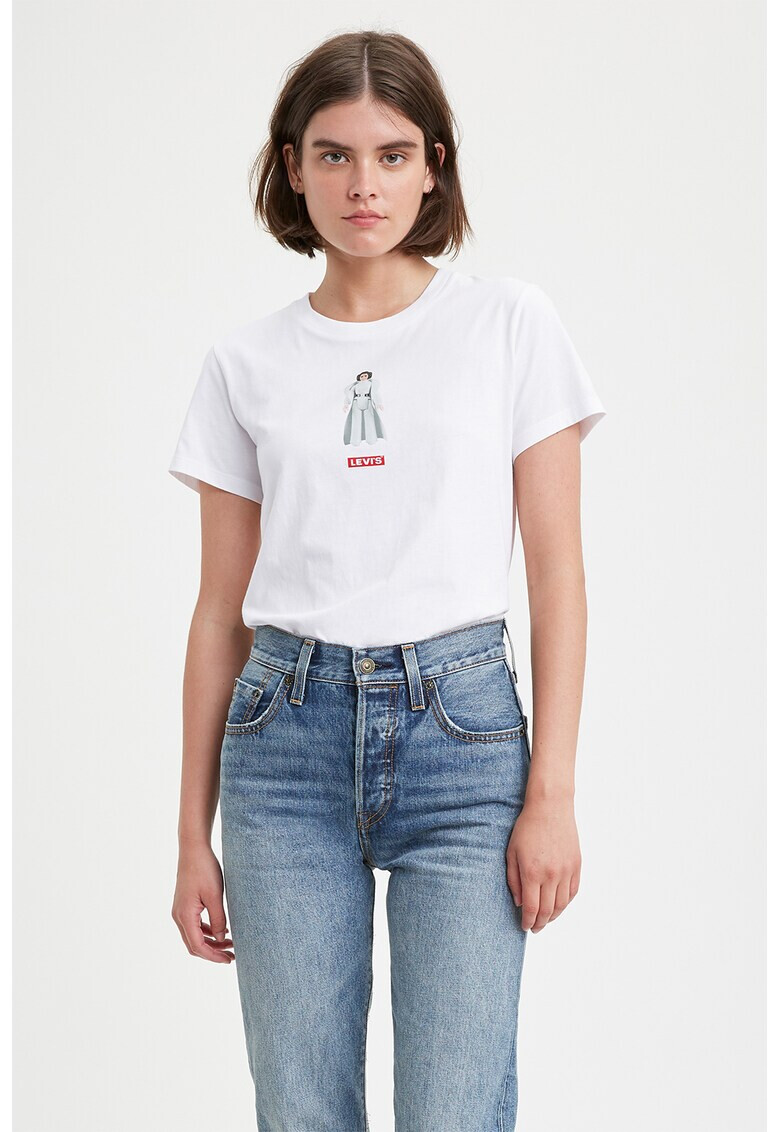 Levi's Тениска с лого и овално деколте - Pepit.bg