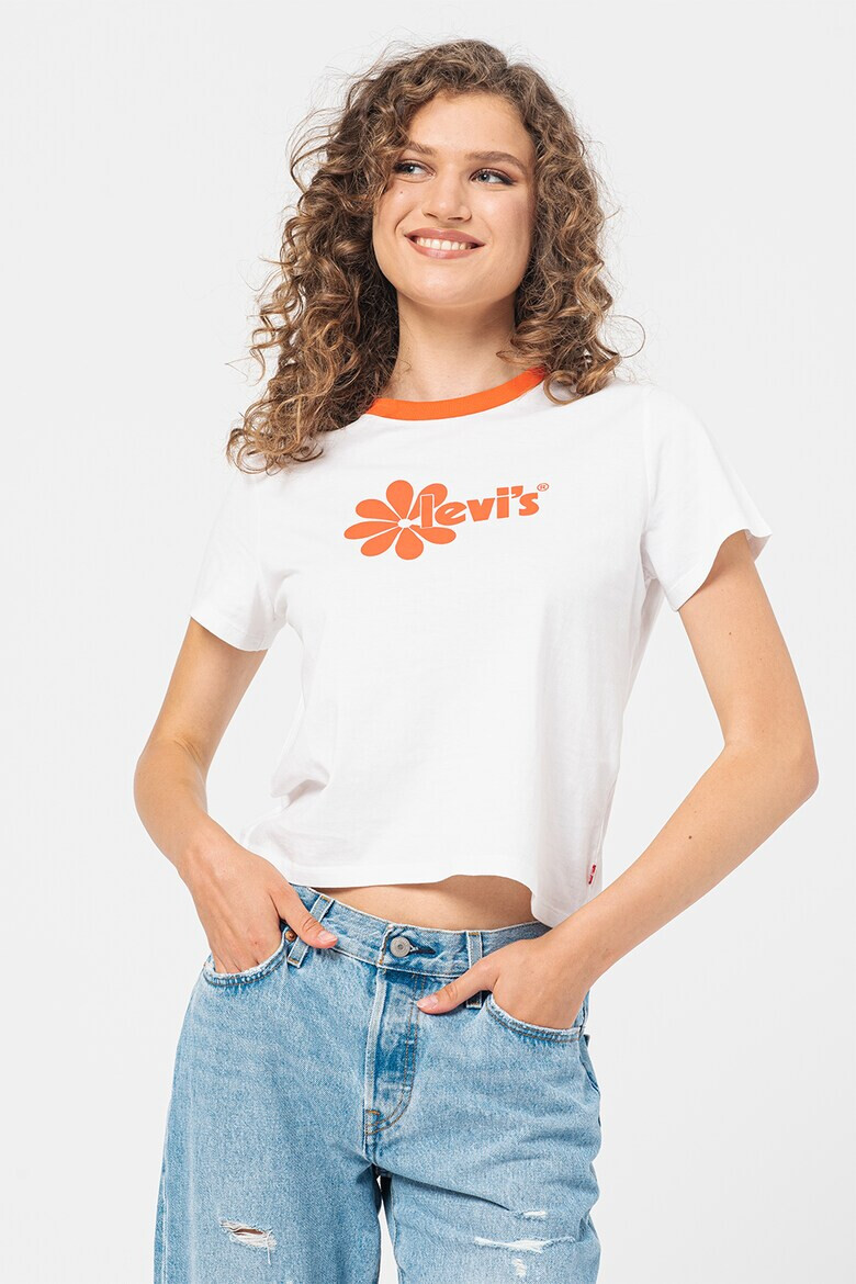 Levi's Памучна тениска с лого - Pepit.bg
