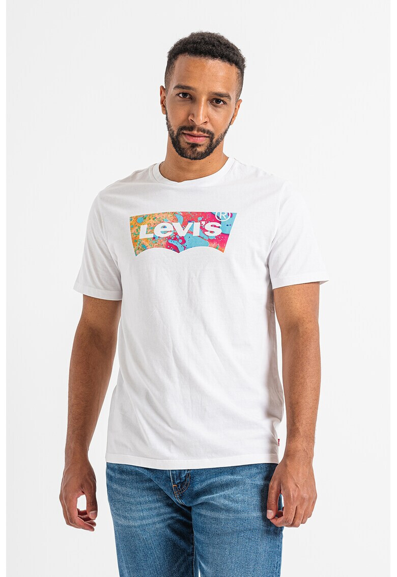 Levis Памучна тениска с лого - Pepit.bg