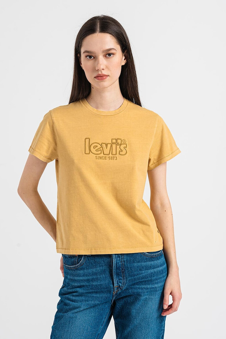 Levi's Памучна тениска с бродерия - Pepit.bg
