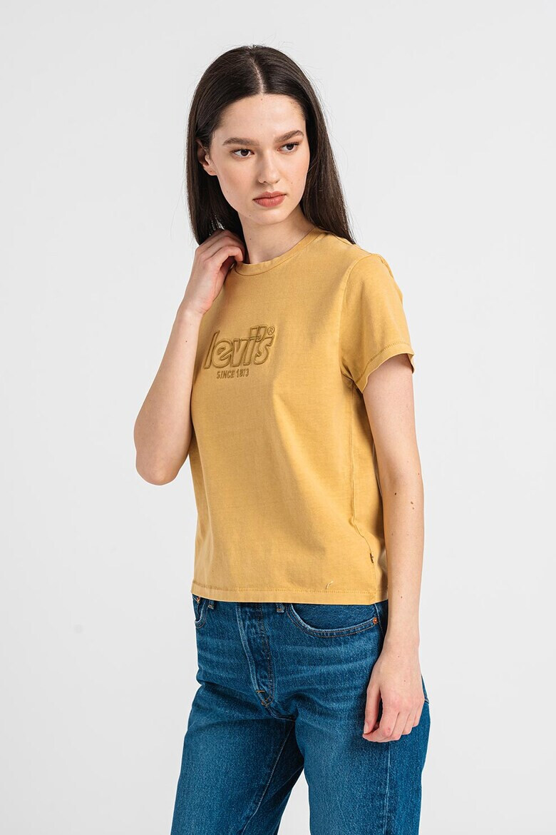Levi's Памучна тениска с бродерия - Pepit.bg