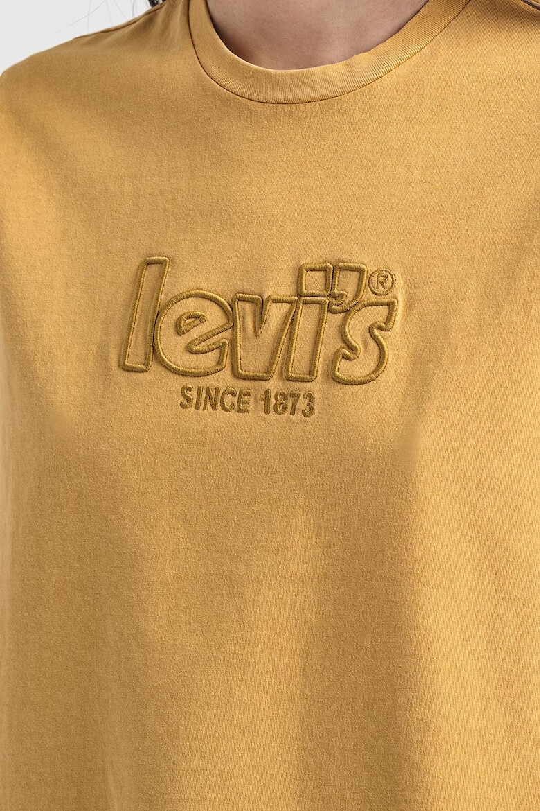 Levi's Памучна тениска с бродерия - Pepit.bg