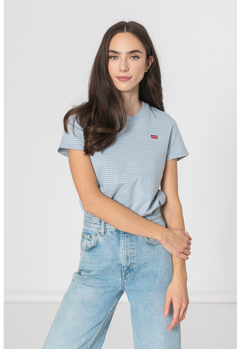 Levi's Памучна тениска с овално деколте - Pepit.bg