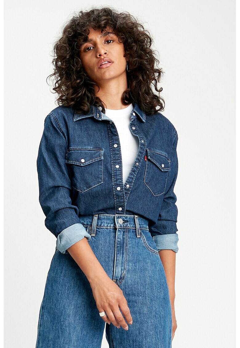 Levi's Риза от деним с джоб отпред - Pepit.bg