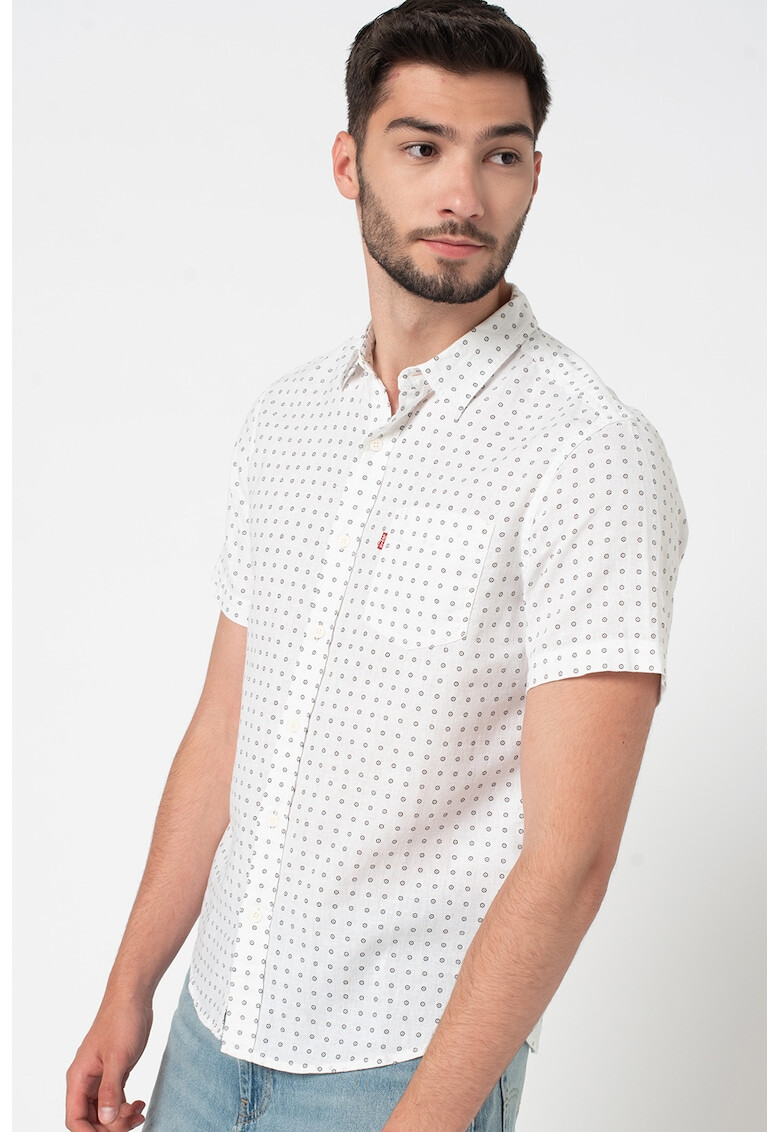 Levi's Риза с лен с фигурален десен - Pepit.bg