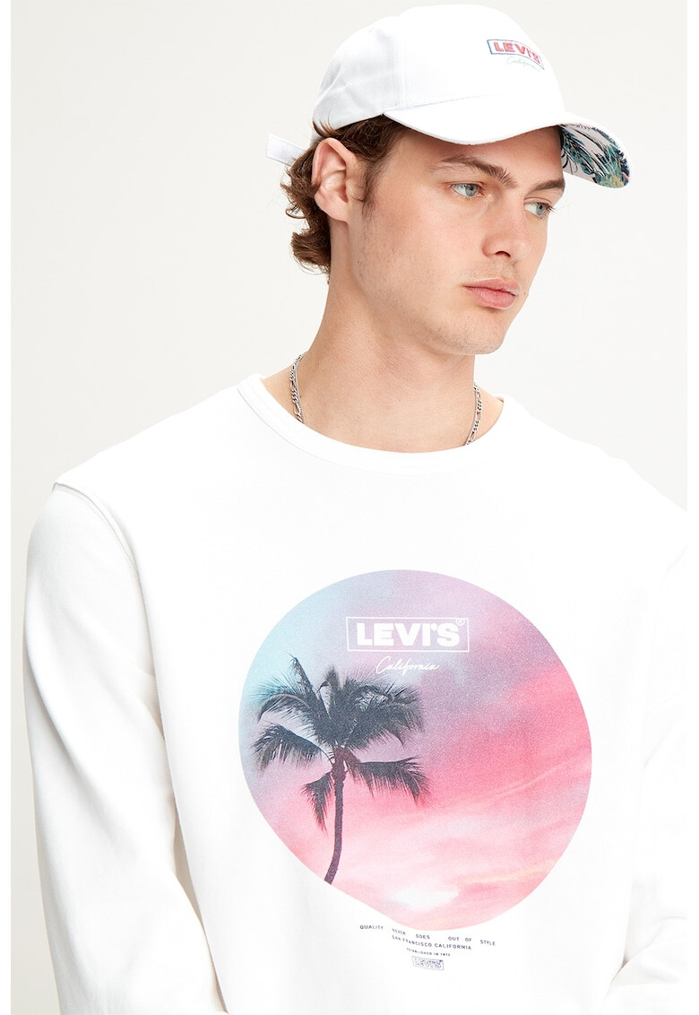Levi's Суитшърт с овално деколте и лого - Pepit.bg