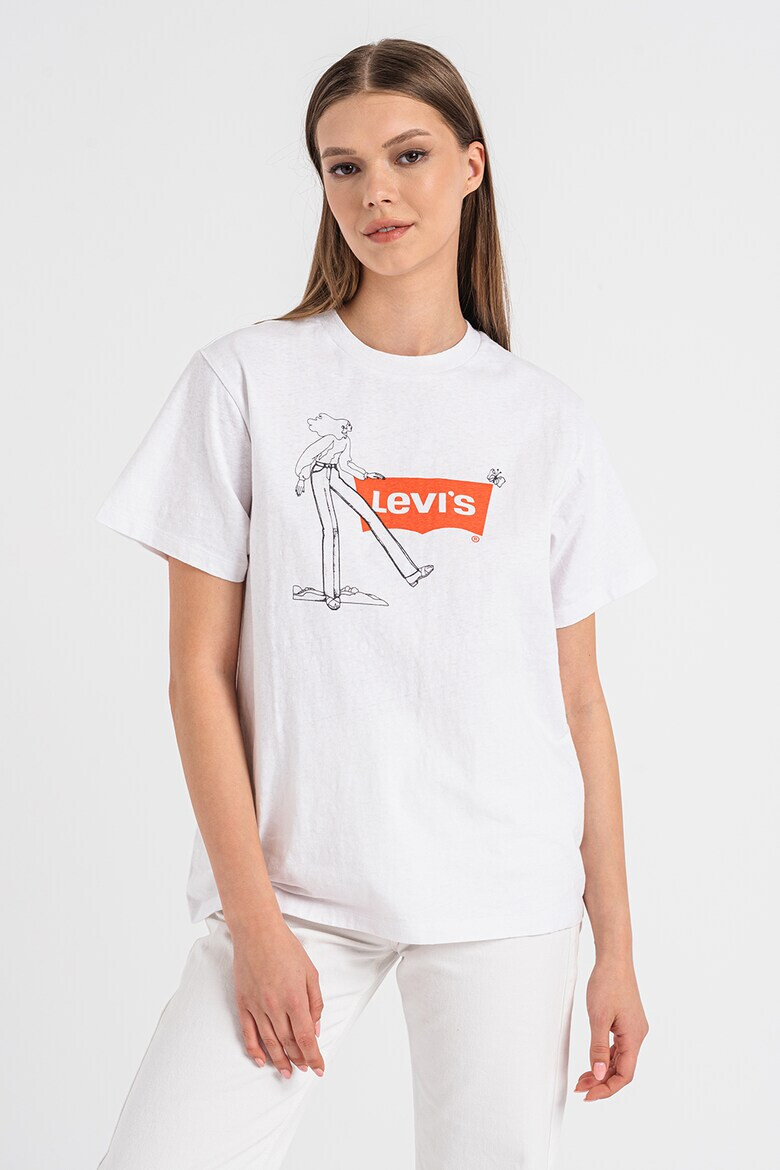 Levi's Свободна тениска с шарка - Pepit.bg