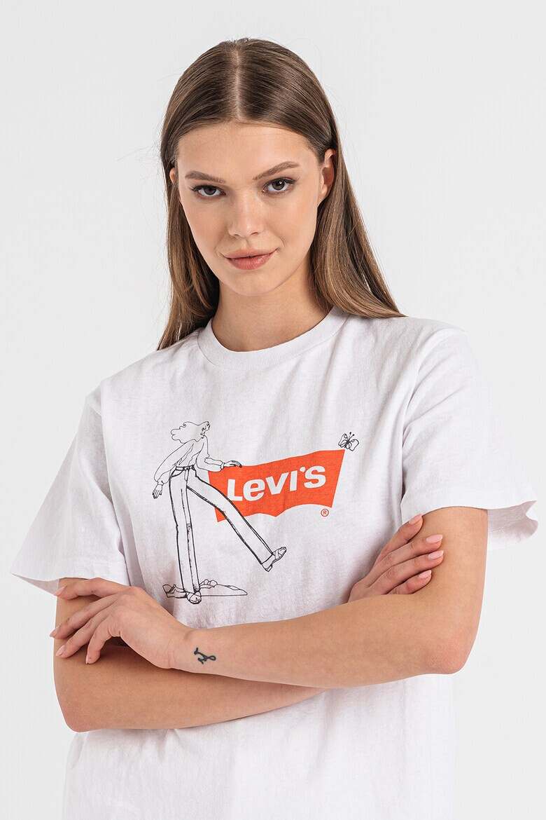 Levi's Свободна тениска с шарка - Pepit.bg