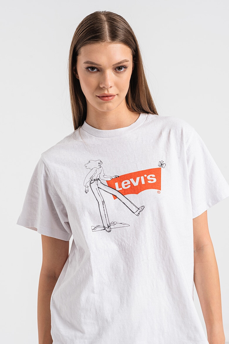 Levi's Свободна тениска с шарка - Pepit.bg