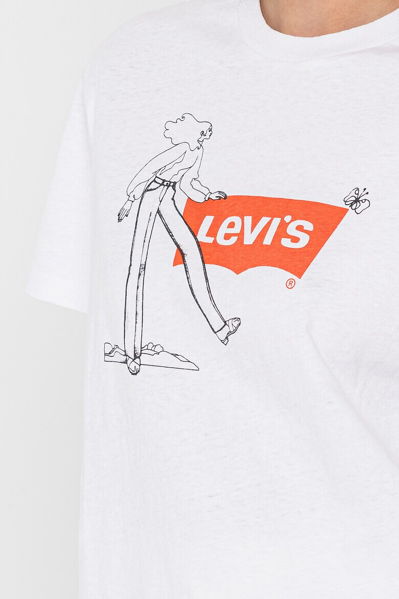 Levi's Свободна тениска с шарка - Pepit.bg