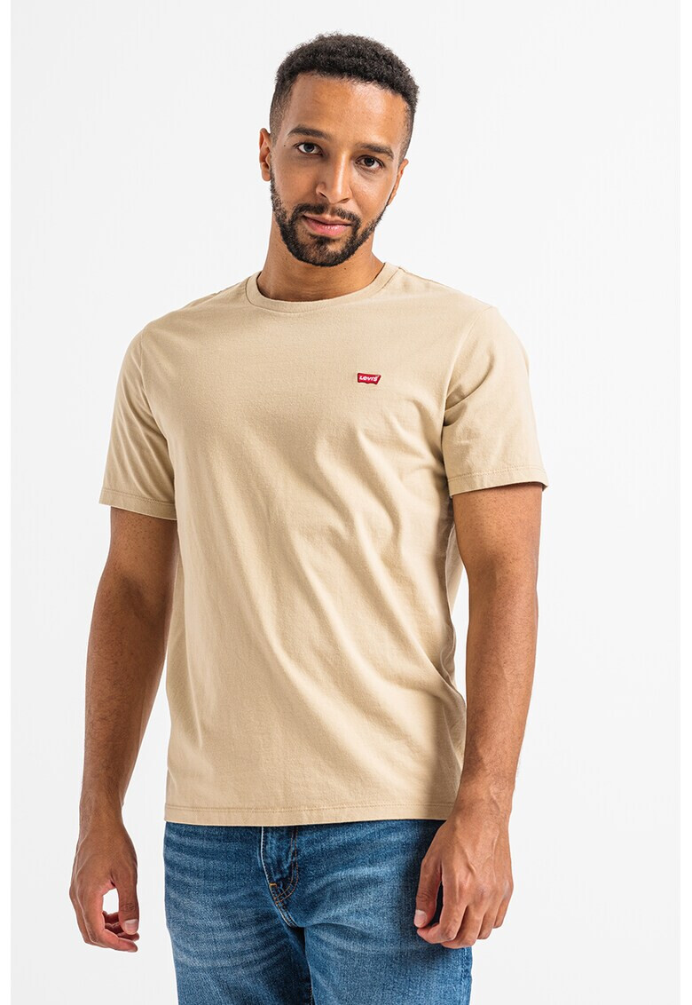 Levis Памучна тениска с овално деколте и райе - Pepit.bg