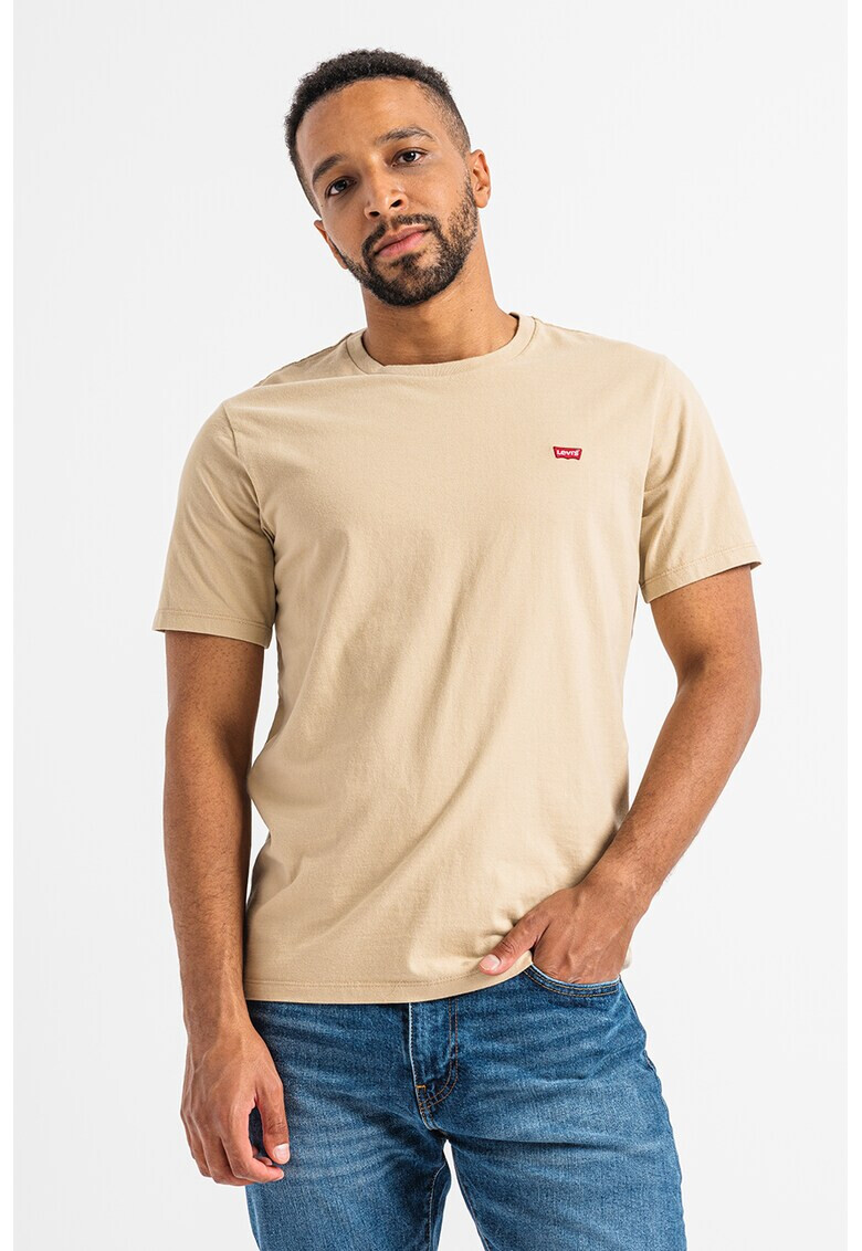 Levis Памучна тениска с овално деколте и райе - Pepit.bg